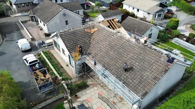 Re-roofing project by Thistle Roofing Aberdeen